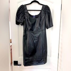 GAP women’s leather black dress
